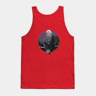 Bald eagle looking over shoulder Tank Top